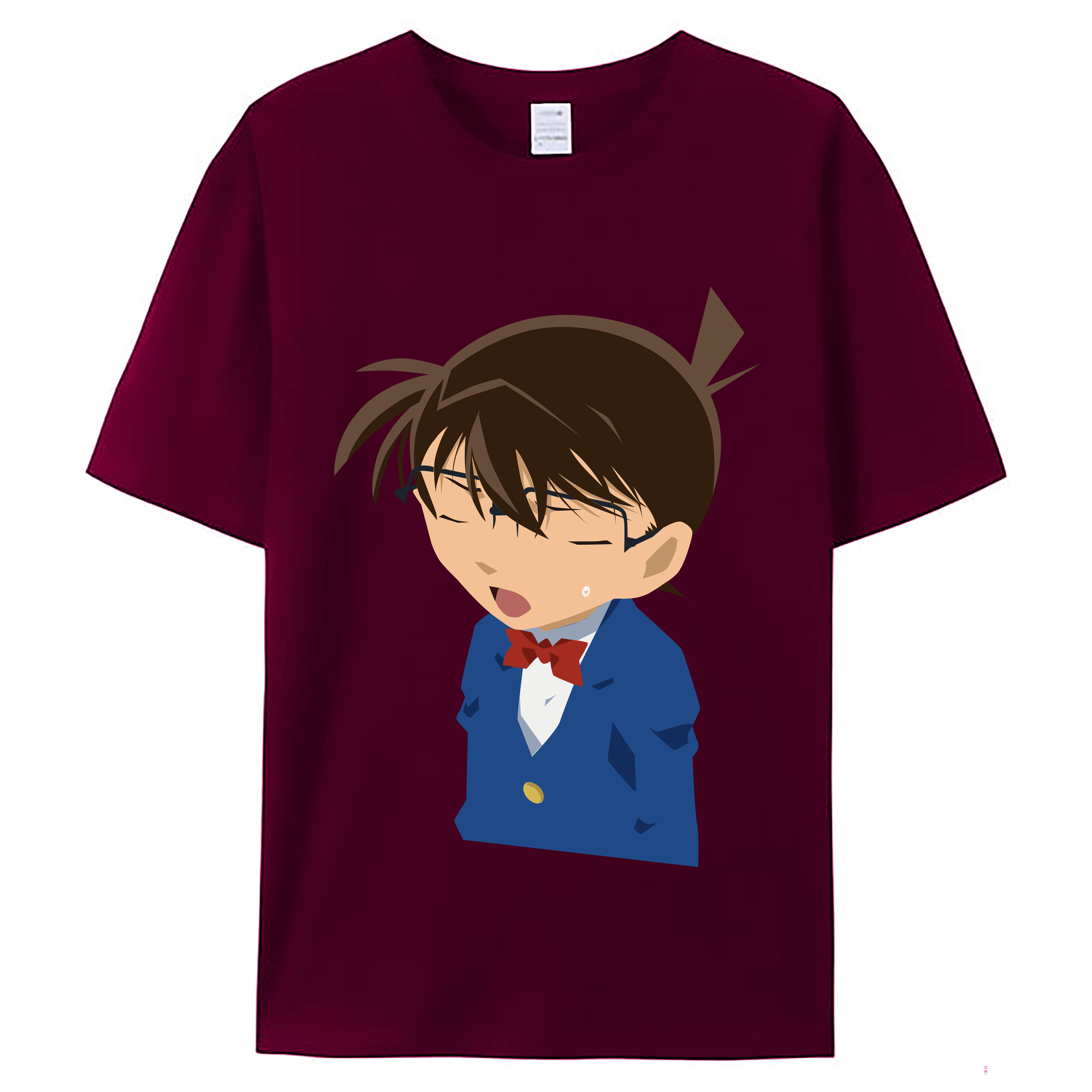 （画像用） 名探偵コナン 江戸川 コナン Detective Conan Conan Edogawa レディースカジュアルプリントTシャツ（綿100％）